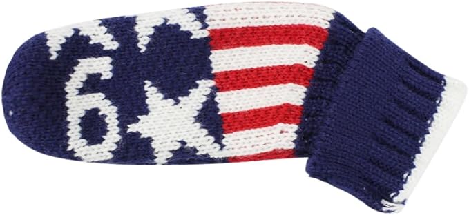 Scott Edward 10 Pcs Golf Club Head Covers for Irons Cuteness Basically Socks Shape Washable Durable Golf Club Head Protector Double Sided Knit Suitable for Most Brands