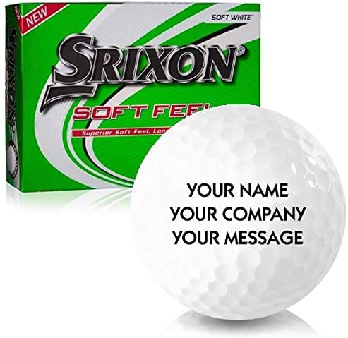 Srixon Soft Feel 12 Personalized Golf Balls, White