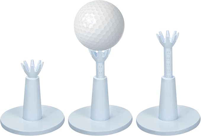 Adjustable Golf Tees - Unbreakable Rubber Golf Tees for Driving Range & Simulator - Essential Golf Accessories for Men Indoor & Outdoor Practice, Durability and Stability Golf Tees