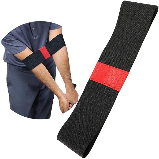 Golf Beginner Swing Fix 3-Piece Set - Wrist Corrector, Hand Grip Trainer & Arm Alignment Strap for New Golfers