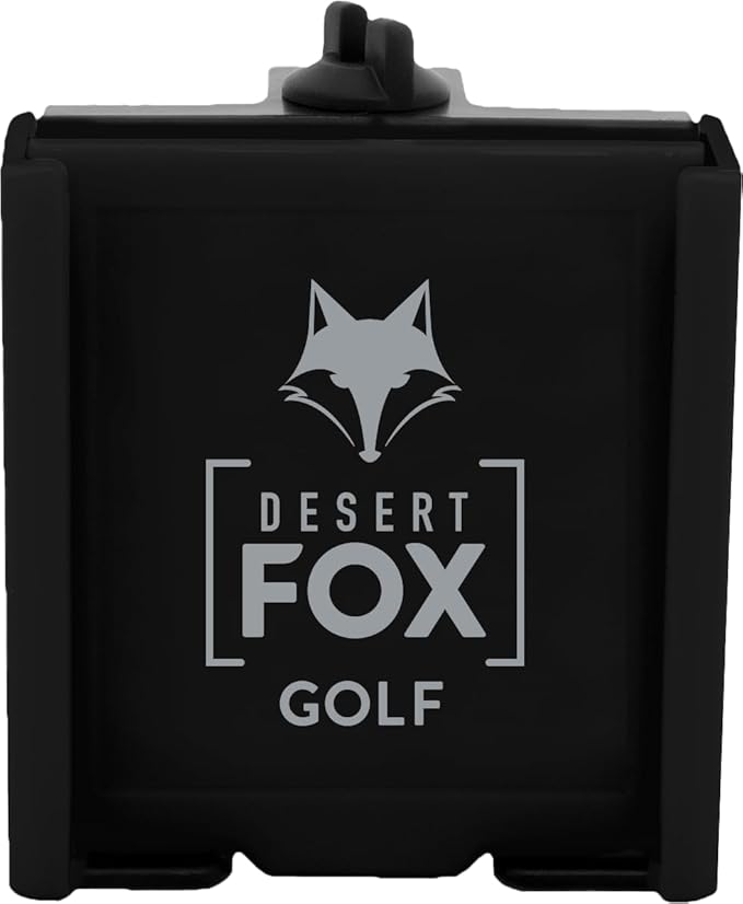 DESERT FOX GOLF Phone Caddy – Adjustable Golf Cart Phone Holder with Secure Strap for Hands-Free GPS & Golf Apps – Universal Fit