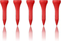 Wooden Golf Tees 3-1/4", 2-3/4", 1-1/2" Available,100 Count (Natural Color, White, Black, Blue, Red, Pink)