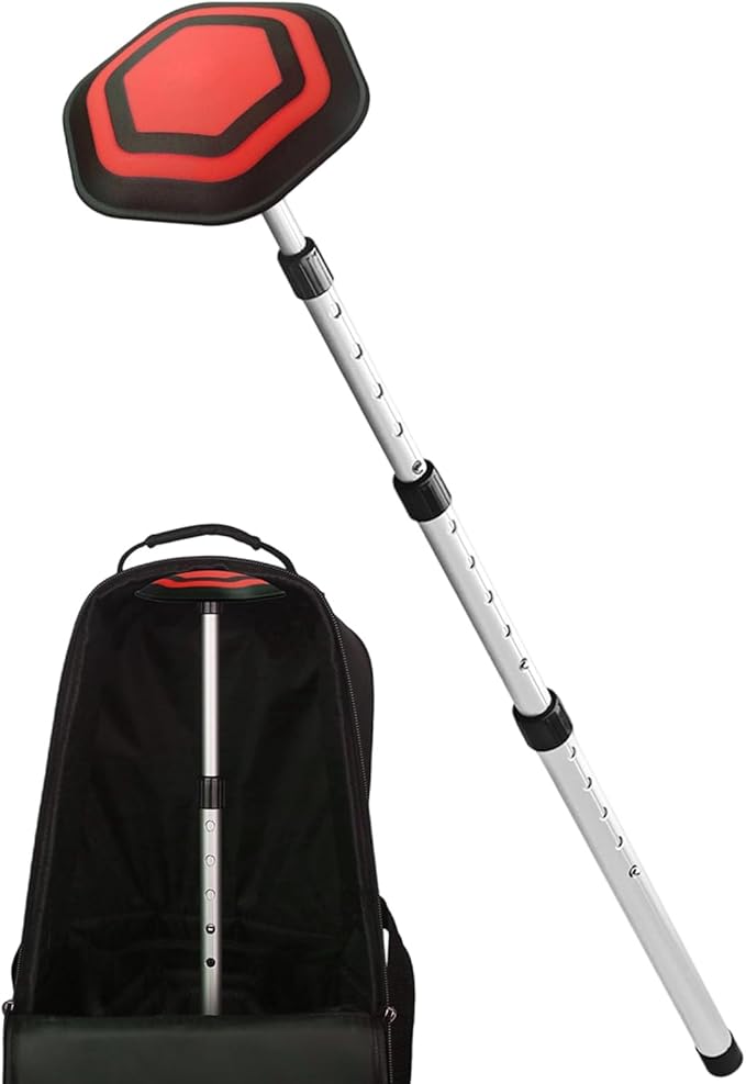 Light Weight Adjustable Golf Bag Stand Telescoping 4 Section Aluminum ABS Bag Holder Stabilizers Anti Slip Base Terrain
