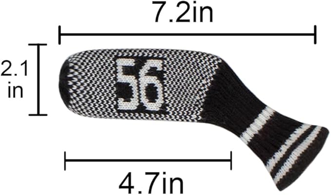 Scott Edward 10 Pcs Golf Club Head Covers for Irons Cuteness Basically Socks Shape Washable Durable Golf Club Head Protector Double Sided Knit Suitable for Most Brands