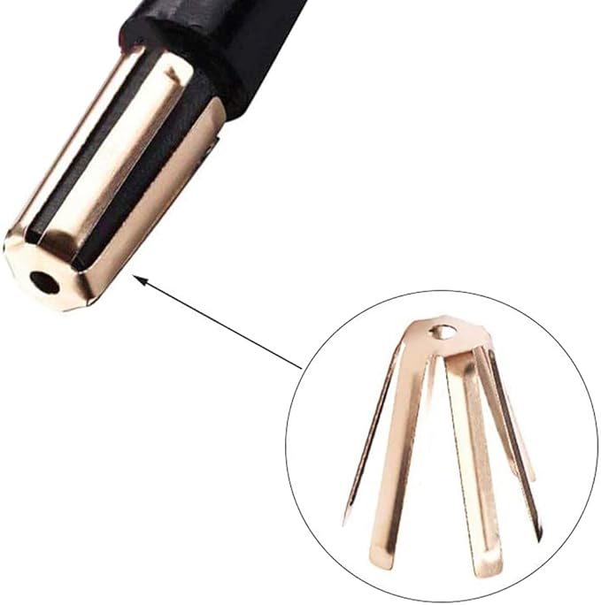 12pcs/Pack Universal Brass Golf Shaft Adapter Spacer Fits .335 .350 .355 .370 for All Shaft 6 Legs Golf Shaft Shims for Iron Shaft