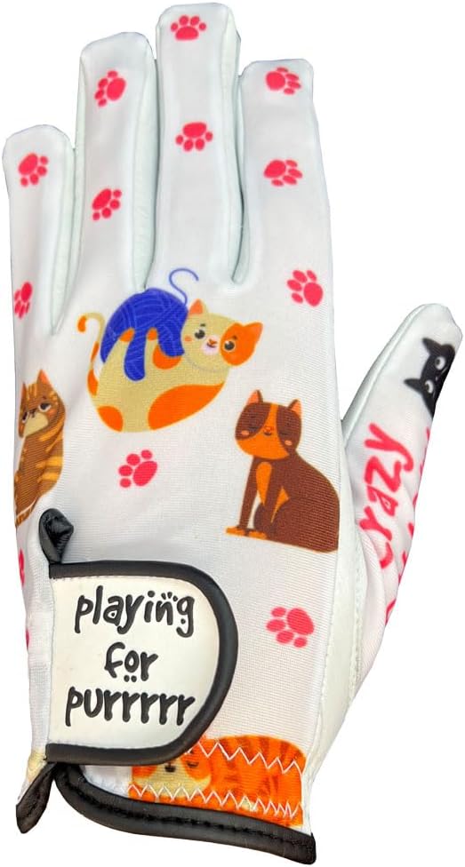 Giggle Golf Women's Golf Glove - Adjustable Strap, Left Hand Gloves for Women