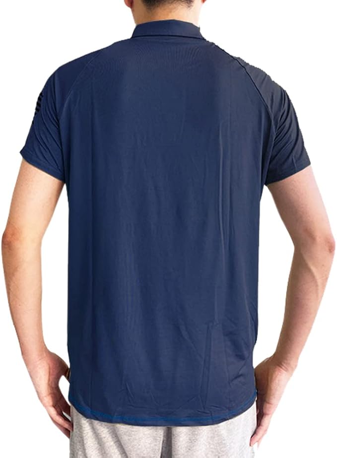 HARGLESMAN Men's 1776 Independence Day American Flag Short Sleeve Polo Golft Shirt(S-3XL)