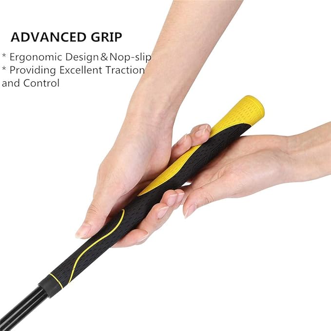 Golf Swing Trainer Aid 48"/40" Warm-Up Stick for Strength Flexibility Tempo Training Golf Practice Aid with Weighted Head Swing Corrector for Men Women