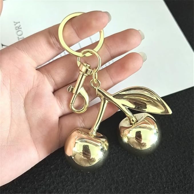 Fruit Bag Charm Purse Charms Keychain Strawberry Cherry Accessories Keychain For Women Birthday Valentine Day Gifts
