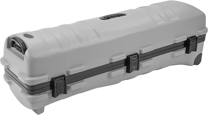 SKB Staff ATA Hard Shell Plastic Golf Travel Case for Cart Bags with Wheels - Heavy-Duty Rolling Club and Driver Carrier for Airline Transport, Impact-Resistant with TSA Locking Latches