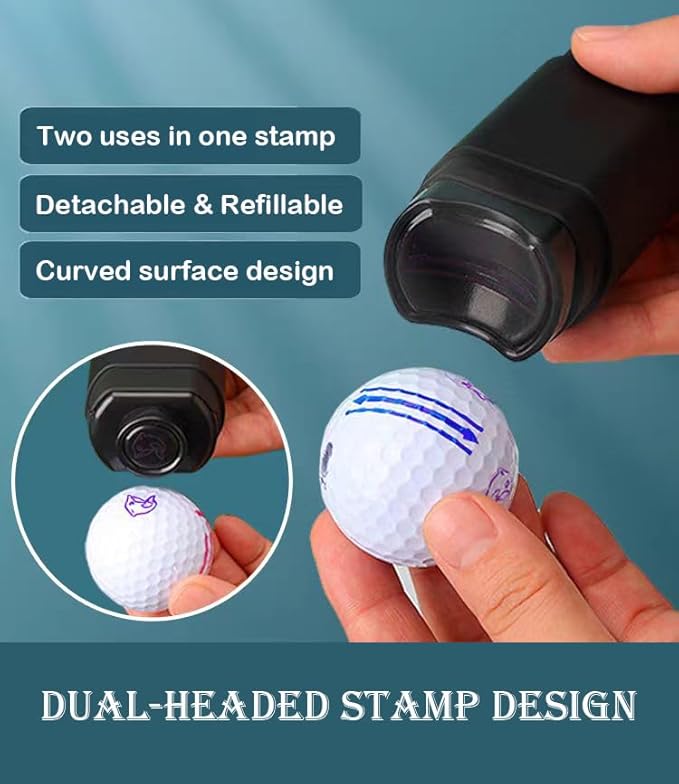 Custom Portrait Golf Ball Stamp from Photo, Golf Ball Face Stamp Marker, Golf Ball Line Marker & Alignment Tool, Personalized Golf Gift, Golf Accessories