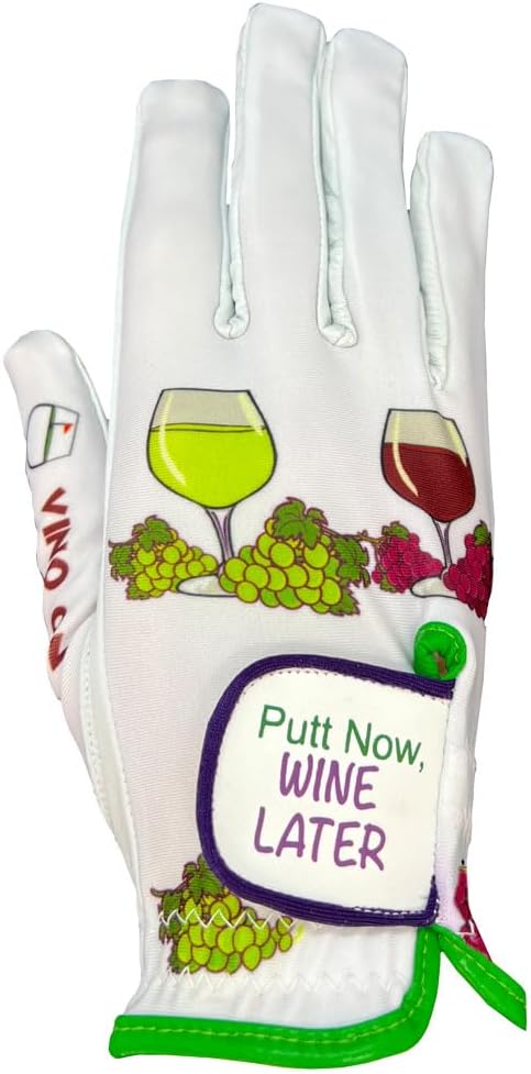 Giggle Golf Women's Golf Glove - Adjustable Strap, Left Hand Gloves for Women