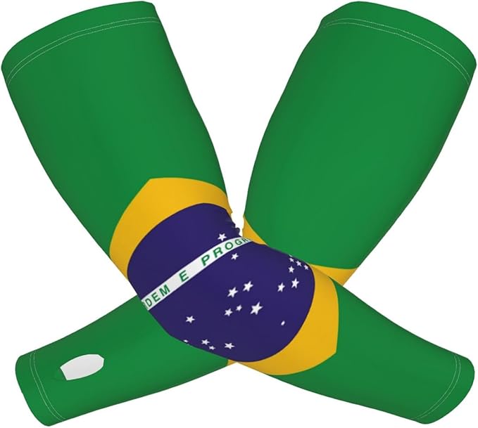 Cute Flag Arm Sleeves Cooling Sun Protection Sports Flag Sleeves for Men Women