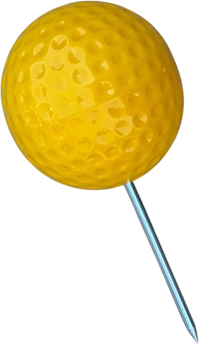 Sandbaggy Plastic Tee Markers for Golf Course (UV Resistant) - Steel Spike - Safety Caps Included
