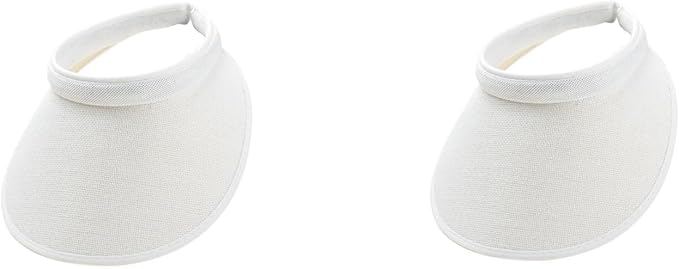 Cloth Covered Slip-On Visor for Women, Adjustable Cap Sports Sun Visors for Men