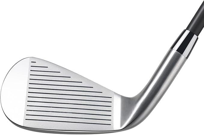 COOLO Graphite Golf Irons, Provide More Speed and Control, Beginner/High Handicap/Seniors/Ladies, Reduced Strain on Elbows and Wrists, Right&Left Handed
