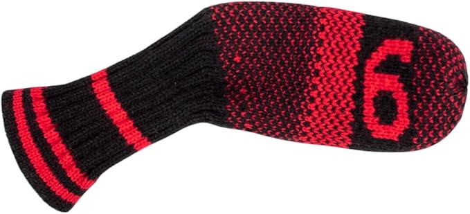 Scott Edward 10 Pcs Golf Club Head Covers for Irons Cuteness Basically Socks Shape Washable Durable Golf Club Head Protector Double Sided Knit Suitable for Most Brands