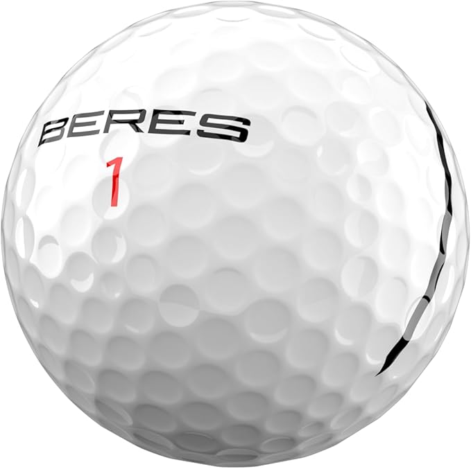 Honma BERES 3S Golf Balls, Long Distance with High Speed,3 Layer with Surlyn Cover‌,Soft Golf Balls for Men Women Beginner Amateur Golfer, Perfect for Off The Tee and Around The Green,1 Dozen