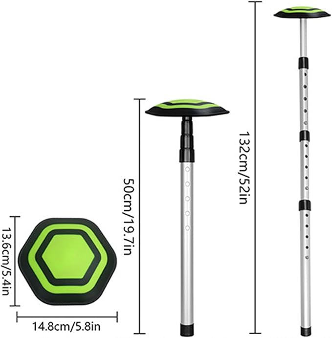 Light Weight Adjustable Golf Bag Stand Telescoping 4 Section Aluminum ABS Bag Holder Stabilizers Anti Slip Base Terrain