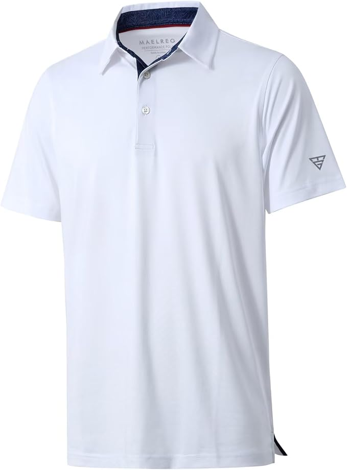 Mens Polo Shirts Short and Long Sleeve Casual Solid Stylish Dry Fit Performance Designed Collared Golf Polo Shirts for Men