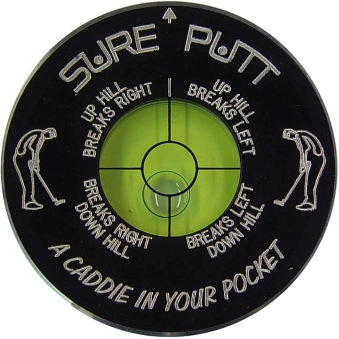 Golf Putting Aid & Green Reader - Black