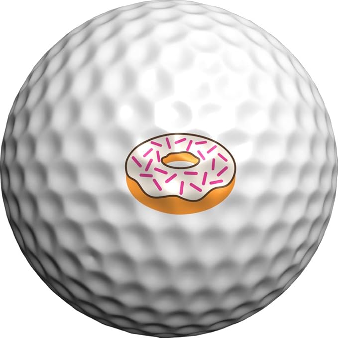 Golfdotz - USGA Rule Conforming Golf Ball Markers, Golf Ball Stickers for Marking Balls, No More Smearing from Stamps, Gifts for Golfers, Dads, and Retirees, (Emoji Collection; 24-32 Count)