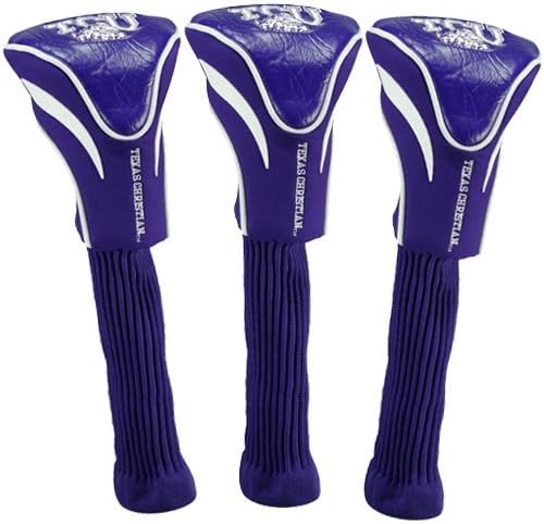 Team Golf NCAA Numbered 1, 3, & X, Fits Oversized Drivers, Utility, Rescue & Fairway Clubs, Velour Lined for Extra Club Protection