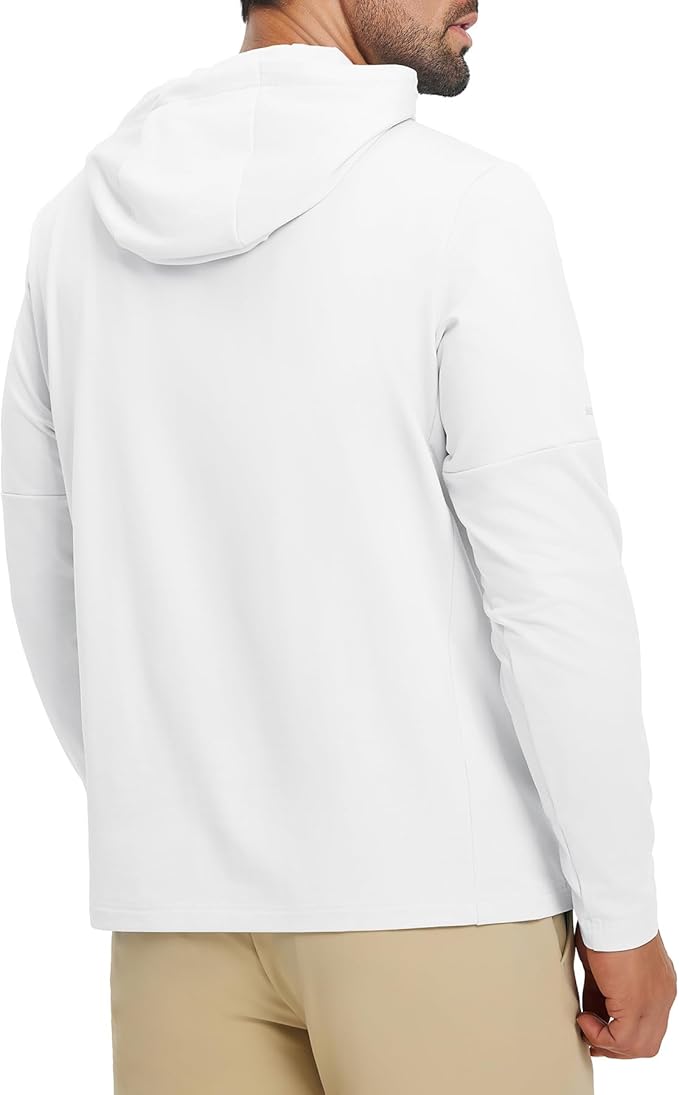 Hoodies for Men Golf Fleece Hooded Sweatshirts Dry Fit Athletic Lightweight Casual Midlayer Mens Hoodies Pullover