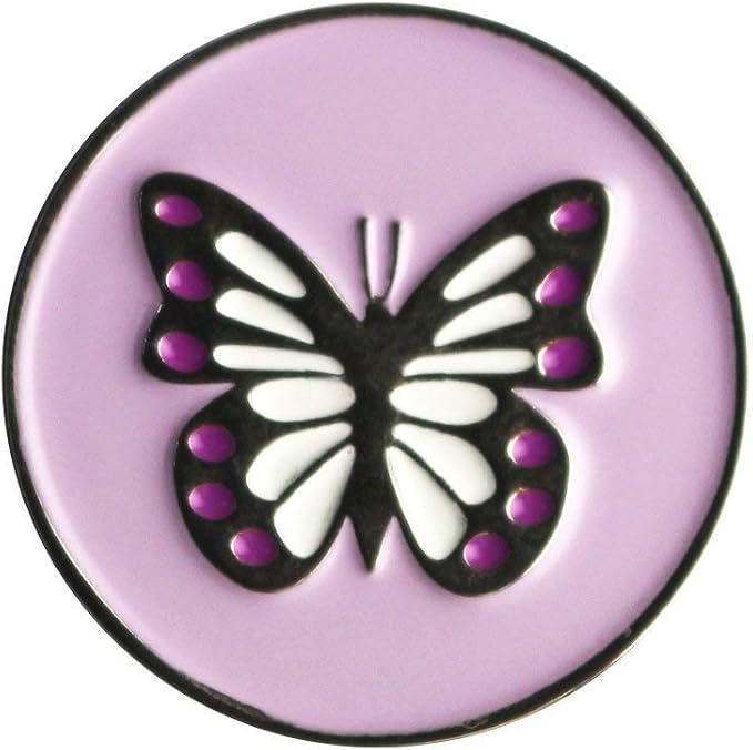 Lot of 10 Golf Ball Markers Assorted Patterns - Soft Enamel Technique