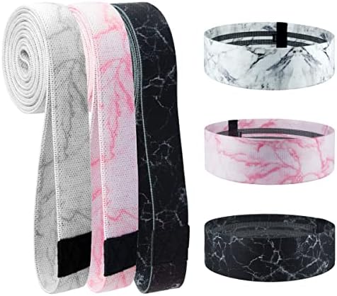 6 Pcs Fabric Booty Bands & Long Resistance Bands for Workout Butt and Legs Pull Up Exercise Elastic Stretch Bands Home Gym Fitness Equipment