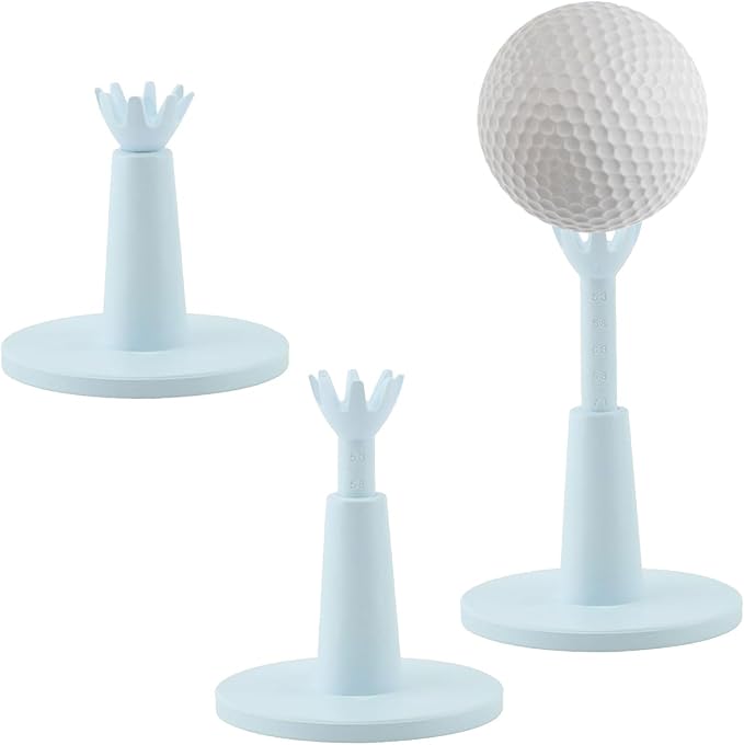 2PCS Adjustable Golf Tees,Golf Simulator Tees,Driving Range Tee,Adjustable Golf Tee,Rubber Tees For Golf Mats,Rubber Golf Tees For Mats For Indoor & Outdoor Practice,Durability And Stability Golf Tees
