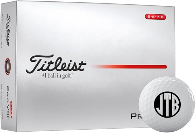Titleist Pro V1x High Number Monogrammed Golf Balls - 2025 Model