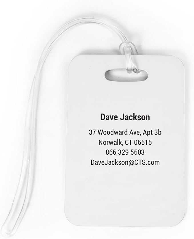 ChalkTalkSPORTS Golf Luggage & Bag Tag | Golf Ball and Tee | Custom Info on Back | Large | Blue