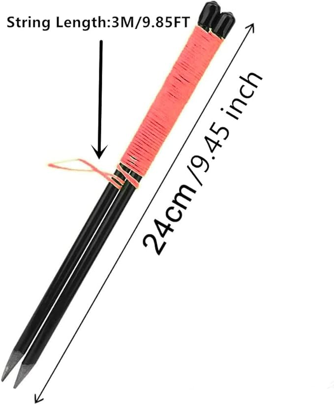 HH-GOLF® Golf Putting String Guide Alignment Training Aid Poket Size Master Straight Golf Putting Guide Line with Pegs, 3 Yards Length