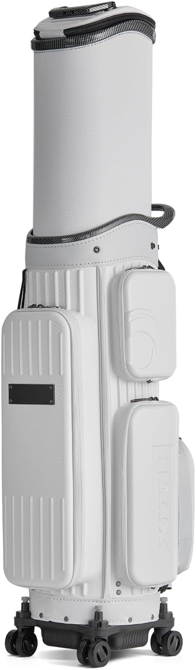 HELIX Hard Shell Golf Travel Bag with Wheels, 2-in-1 Travel Golf Case & Daily Cart Bag, Durable PC Material