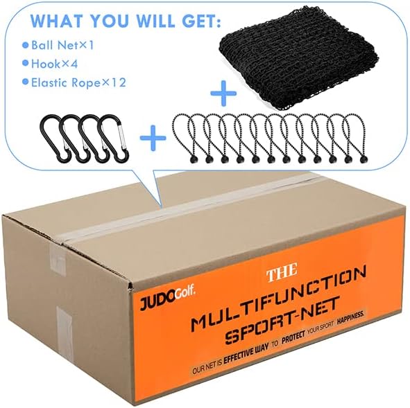 Golf Net,10Ft,15Ft,20Ft,25Ft, 30Ft, 40Ft Golf Practice Net,Sports Practice Barrier Net, Heavy Duty Ball Netting Golf Hitting Net, DIY Ball Net,Baseball Net Hockey Net and Chipping Net