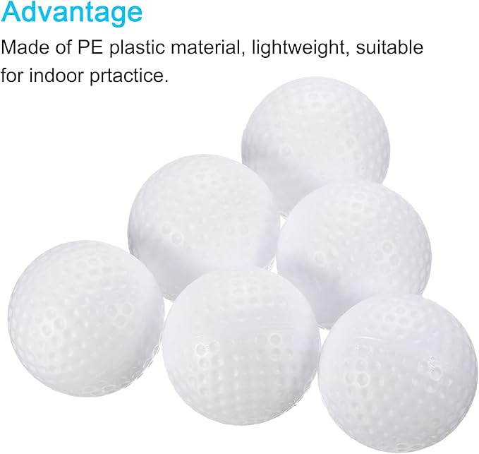 PATIKIL Golf Practice Balls, Hollow Flight Training for Indoor Swing Practice