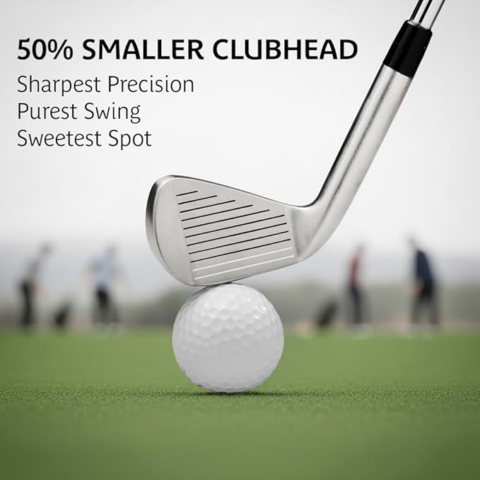 Golf Swing Training Aid Club – Smaller Clubface for Better Ball-Striking & Instant Feedback | Swing Trainer to Improve Accuracy & Consistency | True Temper Shaft & ICON Grip