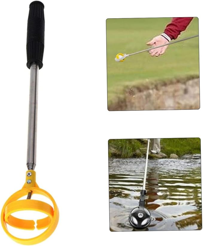 Golf Pickup Retriever Golf Pickup Ball Putter Grip Telescopic Grabber Sucker Retriever Scoop Accessories for Men Women