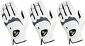 HIRZL Trust Hybrid – Men’s All Weather Golf Glove | Kangaroo Leather | Ultimate Grip and Ergonomic Fit, White/Black (Pack of 3)