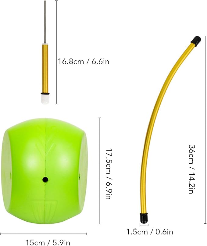 Denash Swing Trainer Aid Practice Ball, Portable Swing Trainer Aid Ball for Golf Swing Posture Training and Coordination
