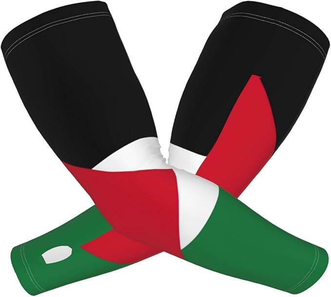Cute Flag Arm Sleeves Cooling Sun Protection Sports Flag Sleeves for Men Women