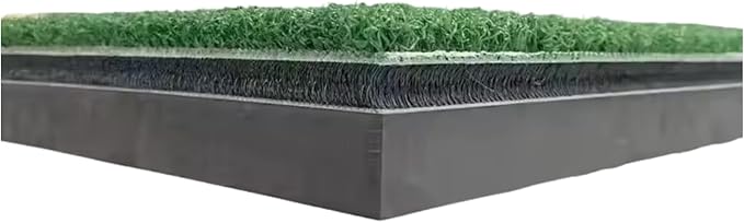 LuxeLie™ Golf Swing Mat – 12x28 Hitting Strip with 45mm EVA Base – Durable Turf for Indoor Practice, Backyard Training & Home Simulators
