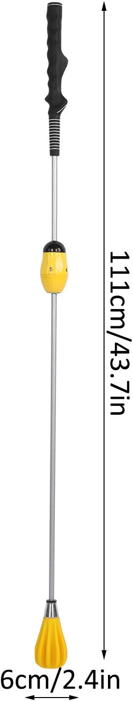 Drfeify Golf Swing Trainer, Golf Swing Practicing Stick with Adjustable Force Design, Golfer Correction Training Rod Tool Equipment
