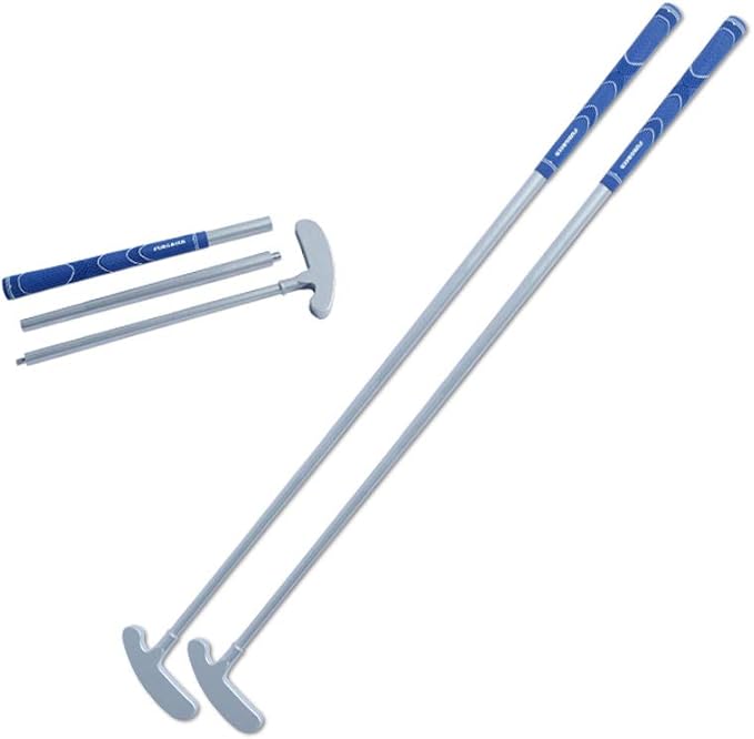 FUNGREEN Golf 2PCS/Pack Two-Way Putter Club for Right or Left Handed Golfers Foldable Alloy Rod Head Adults Golf Putter - 34" Length