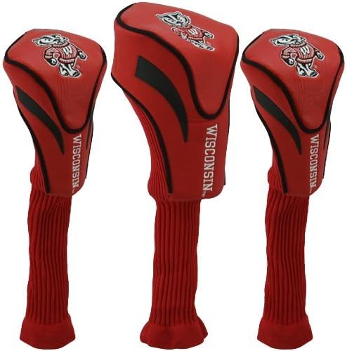 Team Golf NCAA Numbered 1, 3, & X, Fits Oversized Drivers, Utility, Rescue & Fairway Clubs, Velour Lined for Extra Club Protection