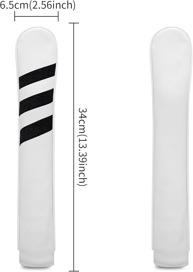 Golf Alignment Stick Cover Premium Leather Perfect Cover for Alignment Sticks Classic USA Design Alignment Sticks Holder Golf Club Protector Holds 2 Sticks.