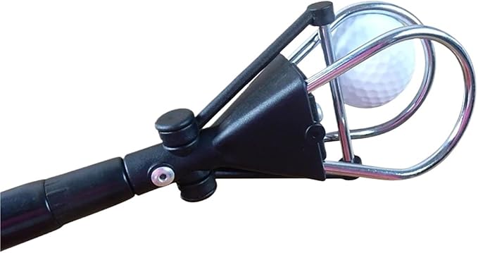Five-Section Retractable Golf Ball Picker - 6 Inch Extended Shaft Retrieval Grabber Tool