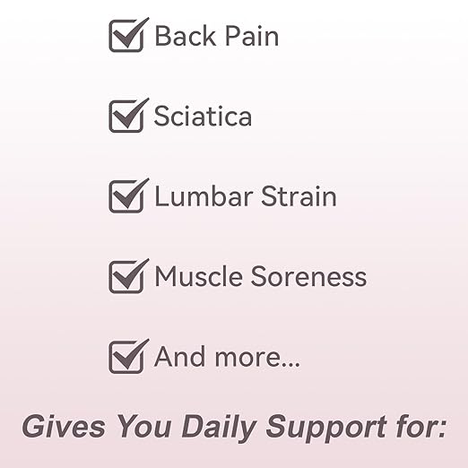 Ultra Breathable & Thin Back Brace for Lower Back Pain – Lightweight, Adjustable Back Brace Belt for Women and Men | Comfortable Lumbar Compression Brace for Sciatica, Scoliosis, Wear Under Clothing