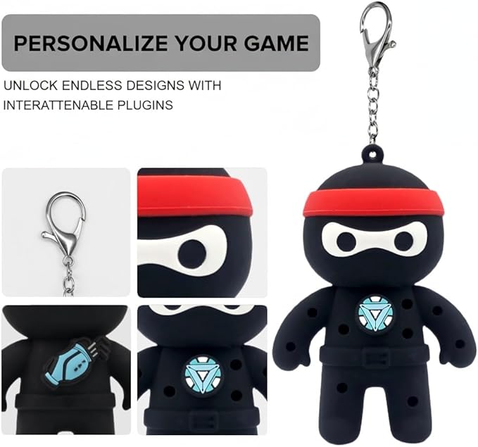 FAR&STRAIGHT Ninja Golf Tee Holder | Interchangeable Plugins | Funny & Unique Golf Gift | Personalized Accessory